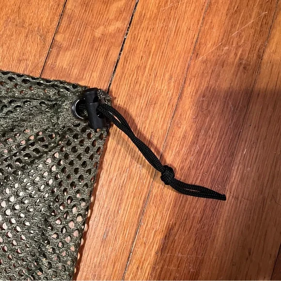 Flambeau Outdoors Mesh Decoy Bag Drab Green Straps Drawstring Duck Hunting NWOT - Picture 2 of 7